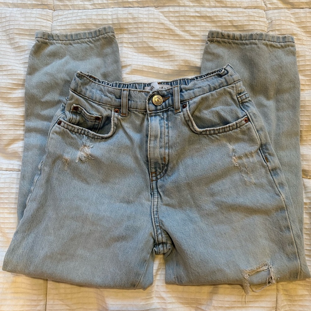 Zara distressed kids jeans, size 8